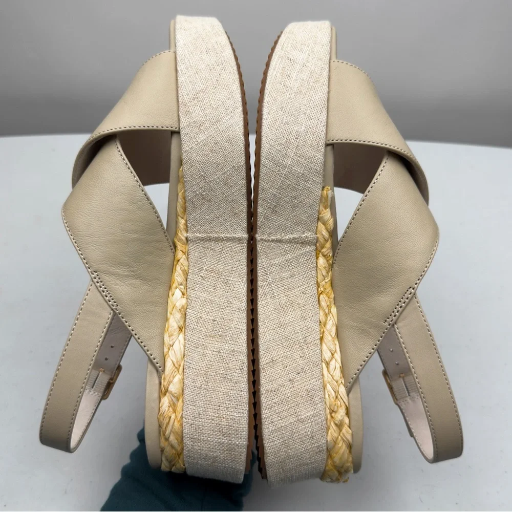 NIB Sanctuary Women's Allsmiles Slip-On Slingback Espadrille Platform Sandal 7M